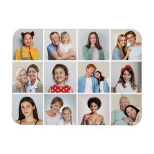 Flexible Créez votre propre 12 Photo Collage Magnet