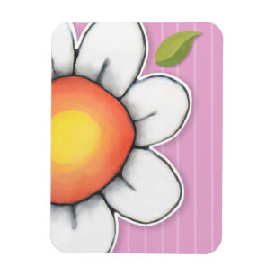 Flexible Daisy Joy Pink Premium Magnet