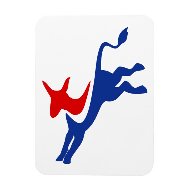 Flexible Démocrate Donkey Premium Magnet (Vertical)