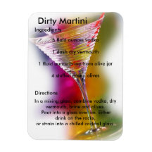Dirty Martini Drink Recette Magnet