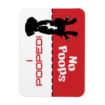 Dog Dog To Go Potty Poop Magnet - laissez le chien