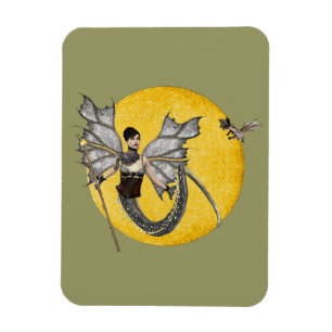 Flexible Dragon Goddess Vinyl Magnet