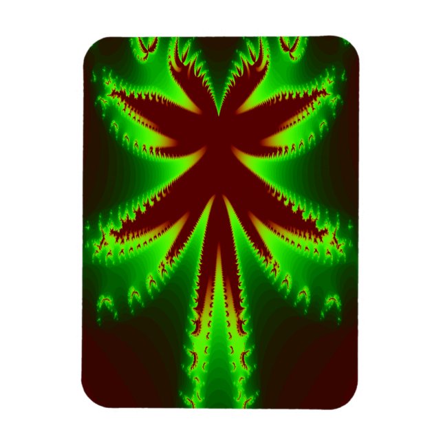 Flexible Dragonfly In Flames Magnet (Vertical)