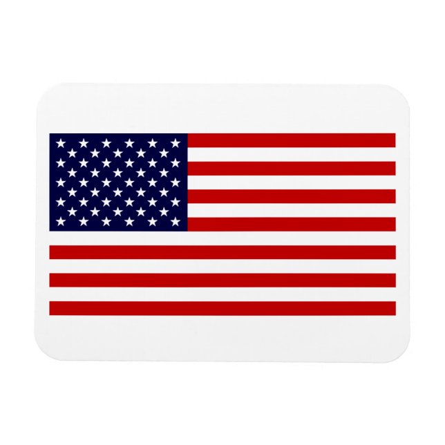 Flexible Drapeau Des États-Unis D'Amérique Flexi Magnet (Horizontal)