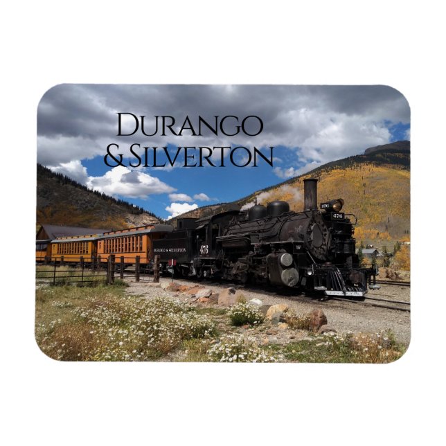 Flexible Durango & Silverton Étroit Gage Railroad Magnet (Horizontal)