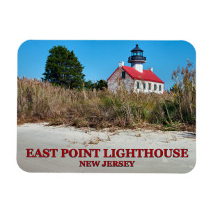 Flexible East Point Lighthouse, New Jersey Photo Magnet
