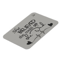 Elle Croyait Fridge Magnet