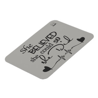 Flexible Elle Croyait Fridge Magnet