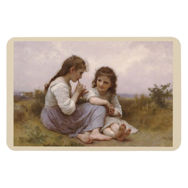Flexible Enfance Idyll par Bouguereau Magnet (Horizontal)