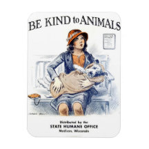 Être gentil avec les animaux Magnet