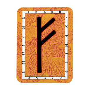 Flexible Fehu Viking Rune Magnet - Devenir !