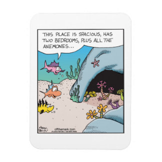 Flexible Fish house hunting with all the anemones Magnet 