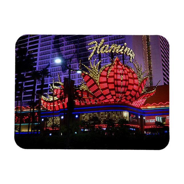 Flexible Flamant rose Las Vegas Hotel #1 Magnet (Horizontal)