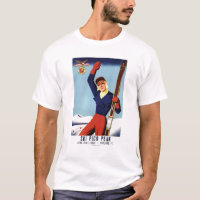Flexible Flyer Pin-Up Skiing Girl