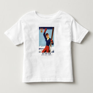 Flexible Flyer Pin-Up Skiing Girl Toddler T-shirt