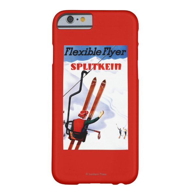 Flexible Flyer Splitkein Wooden Skis Promo Case-Mate iPhone Case (Back)