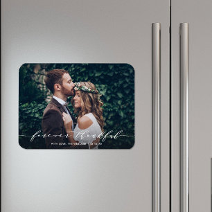 Flexible Forever Thankor Magnet photo Mariage Merci