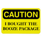 Forfait Funny Cruise Cabine Door Magnet - Booze