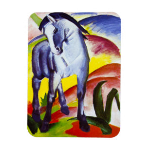 Flexible Franz Marc Blue Horse Magnet