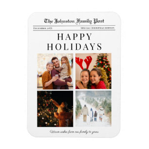 Flexible Fridge Magnet Journal de Noël personnalisable