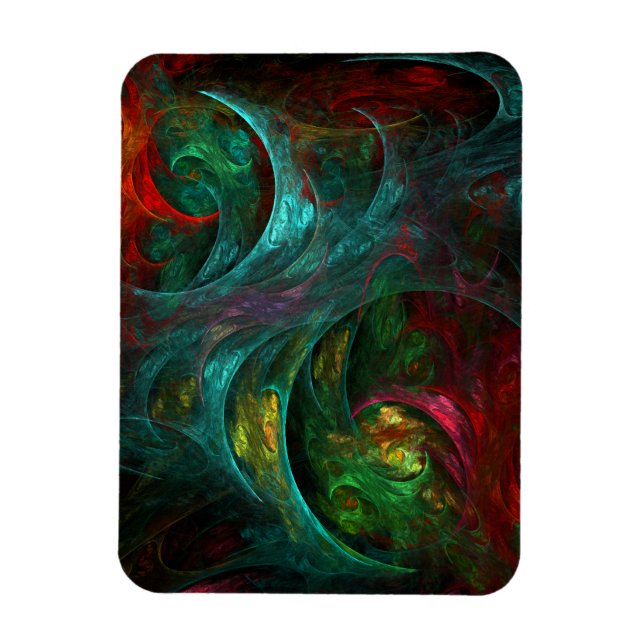 Flexible Genesis Nova Abstrait Art Premium Magnet (Vertical)