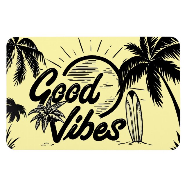 Flexible "Good Vibes" Magnet (Horizontal)