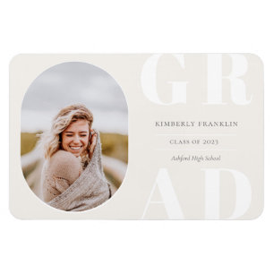 Flexible GRAD Arrondi cadre photo Magnet de graduation