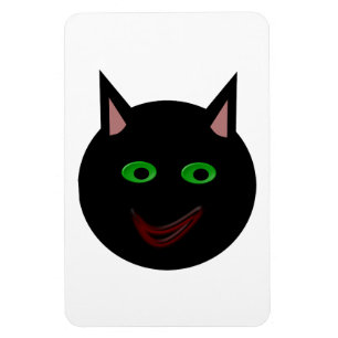 Flexible Halloween Black Cat Magnet