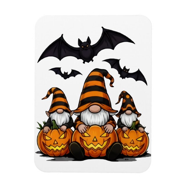 Flexible Halloween Gnome Magnet (Vertical)