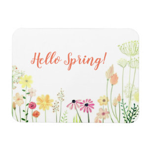 Flexible Hello Spring Magnet
