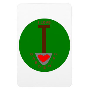 Flexible I Love Gardening Magnet