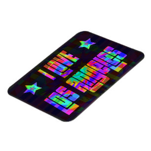Flexible I LOVE LA Beautiful Neon Magnet