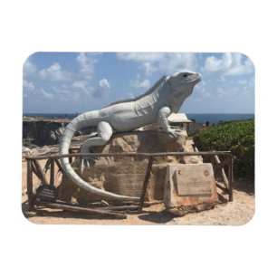 Flexible Iguana Sculpture Isla Mujeres, Mexique Magnet phot
