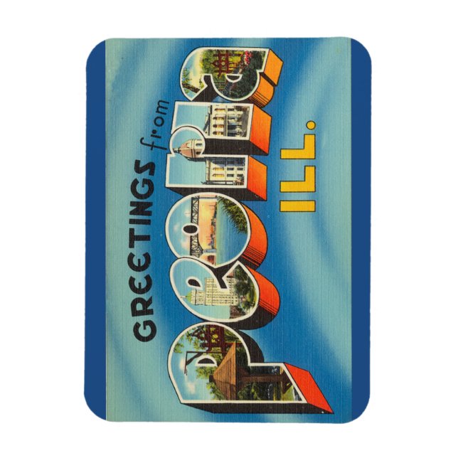 Flexible Illinois, Peoria Magnet (Vertical)