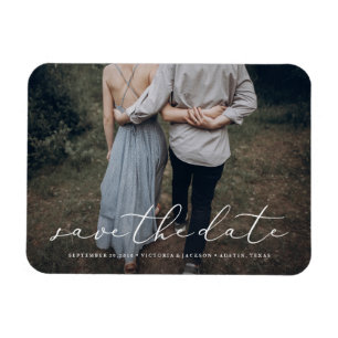 Flexible In Love Save the Date Magnet