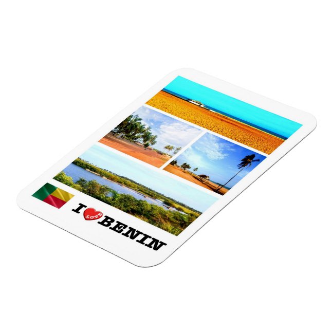 FLEXIBLE J'AIME LE BÉNIN - MAGNET (Côté Gauche)