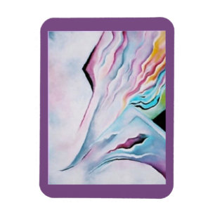 Flexible Joli Pastel Art Moderne Magnet de cuisine