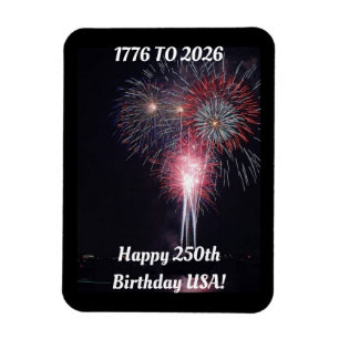Flexible Joyeux 250e Anniversaire USA Magnet