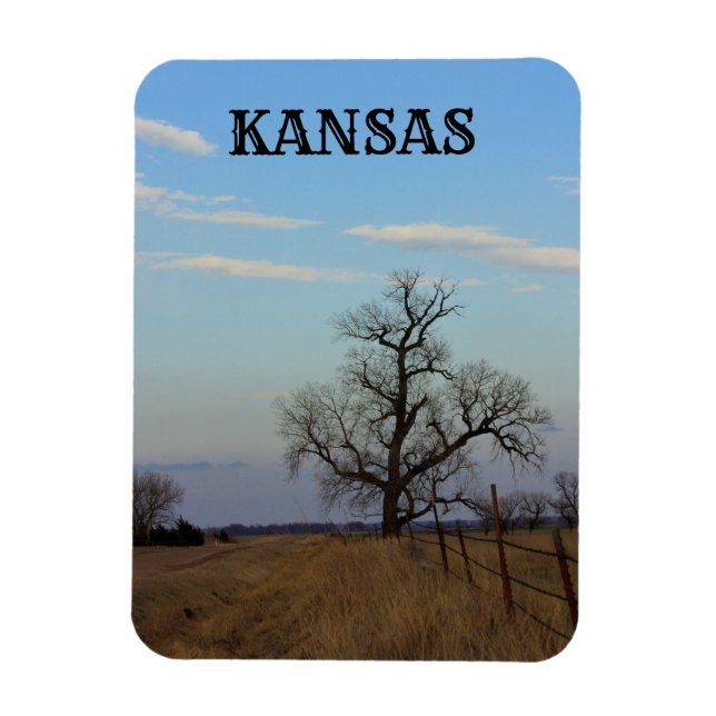 Flexible Kansas Country Road MAGNET (Vertical)
