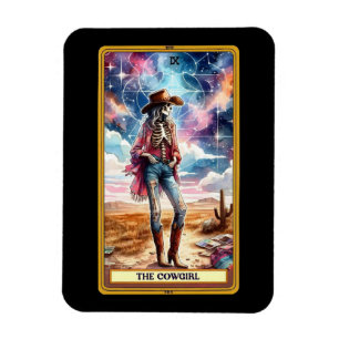 Flexible Le Magnet de la carte Tarot Cowgirl