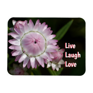 Flexible Live Laugh Love Daisy Magnet