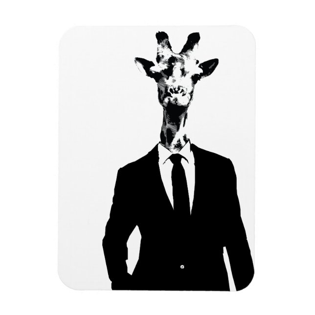 Flexible M. Giraffe Bendy Fridge Magnet (Vertical)