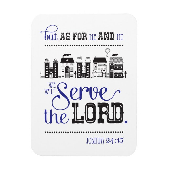 Flexible Magnet Bible Scripture Joshua 24:15 Gift (Vertical)