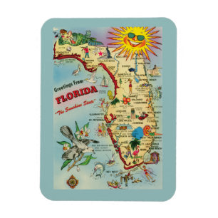 Flexible Magnet Carte Floride