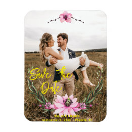 Flexible Magnet de date de sauvegarde de photo personnalisé