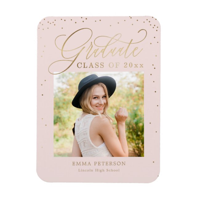 Flexible Magnet de Faire-part de graduation (Vertical)