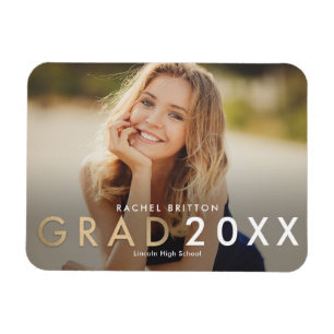 Flexible Magnet de Faire-part de graduation de Mix moderne