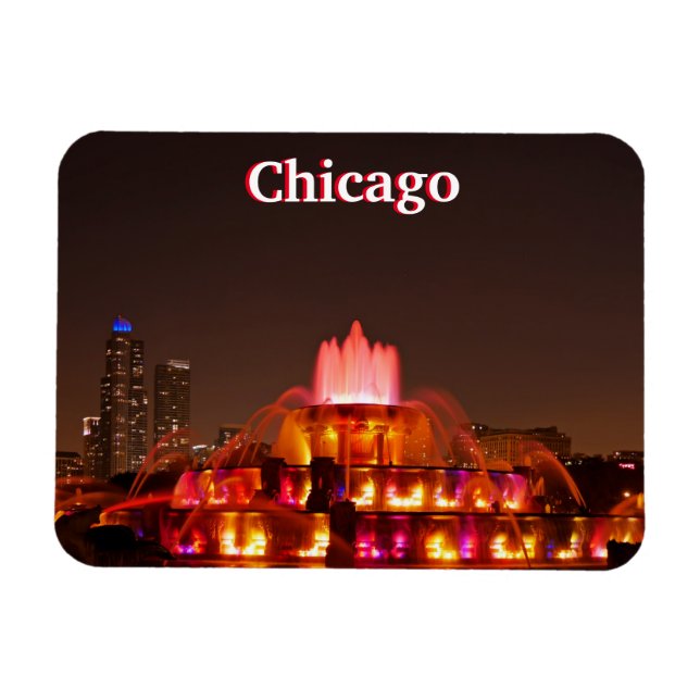 Flexible Magnet de fontaine de Chicago (Horizontal)