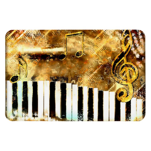 Flexible Magnet de grunge musicale (Horizontal)