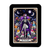Magnet de la carte Tarot maman chien